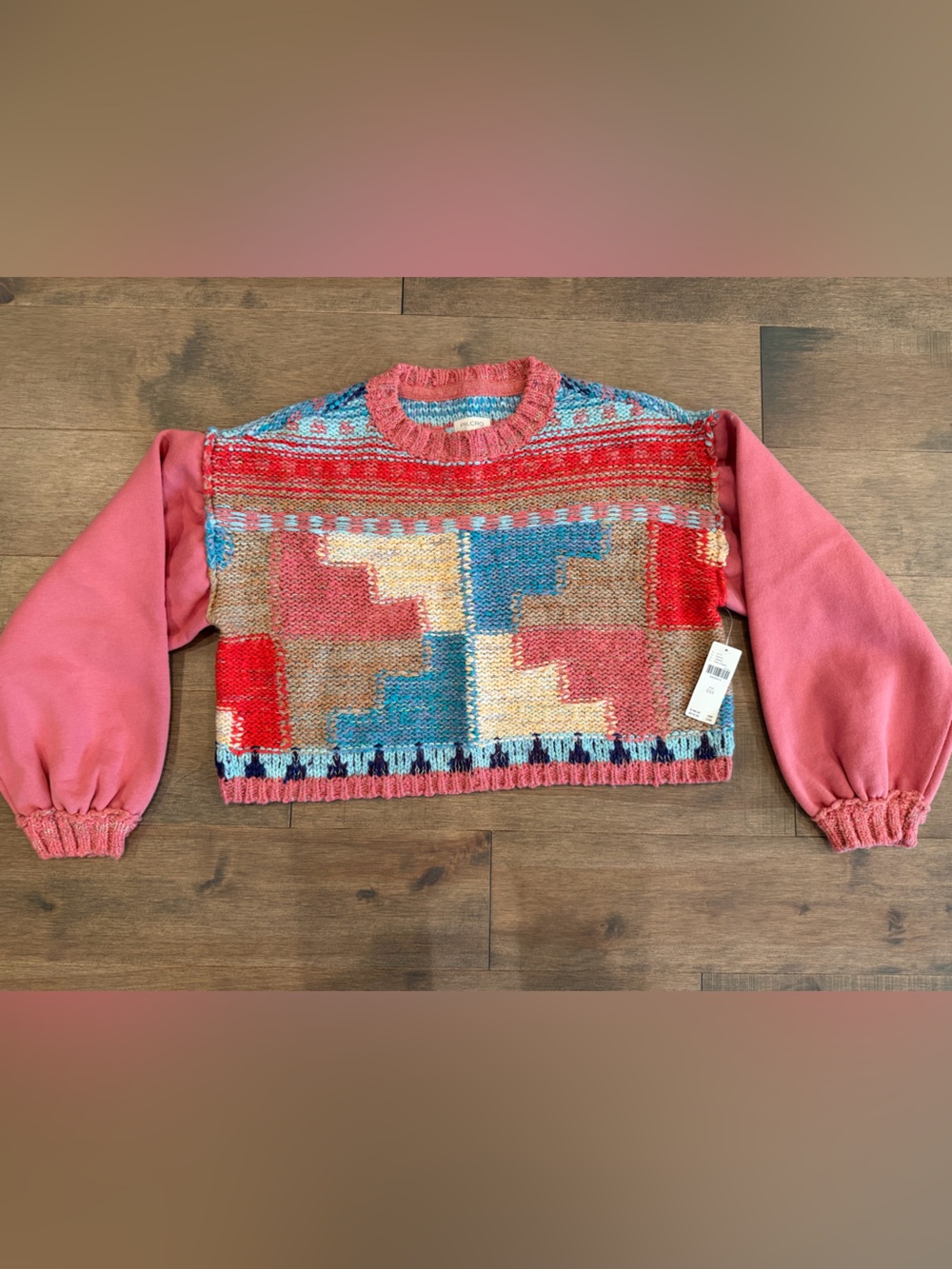 NWT Pilcro Billowy-Sleeve Crew-Neck Sweater - XXS - Picture 6 of 8